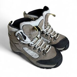 L.L.Bean Waterproof Winter Boots Gore-Tex Leather Vibram Sole Trail Shoes Tan 6